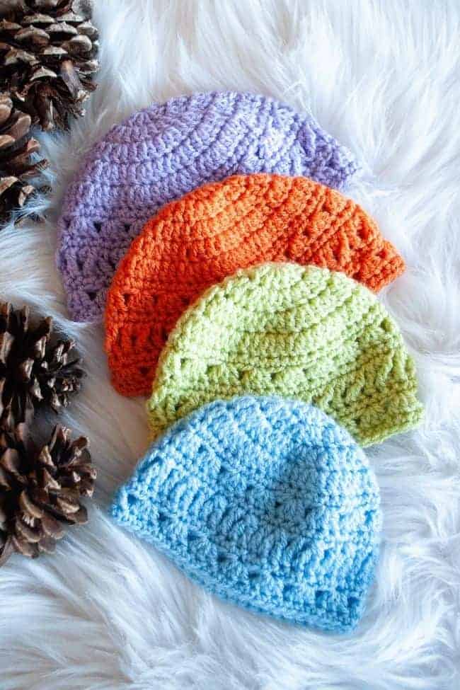 Lace Crochet Baby Hat Free Pattern - Crafting Each Day