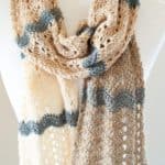 gradient yarn crochet scarf