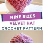Velvet Yarn Crochet Hats