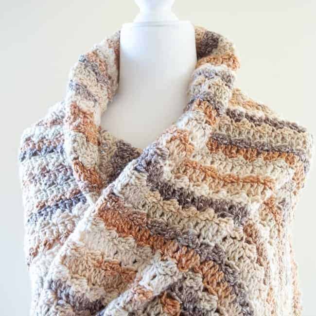 Simple and Easy Crochet Wrap Pattern - Crafting Each Day