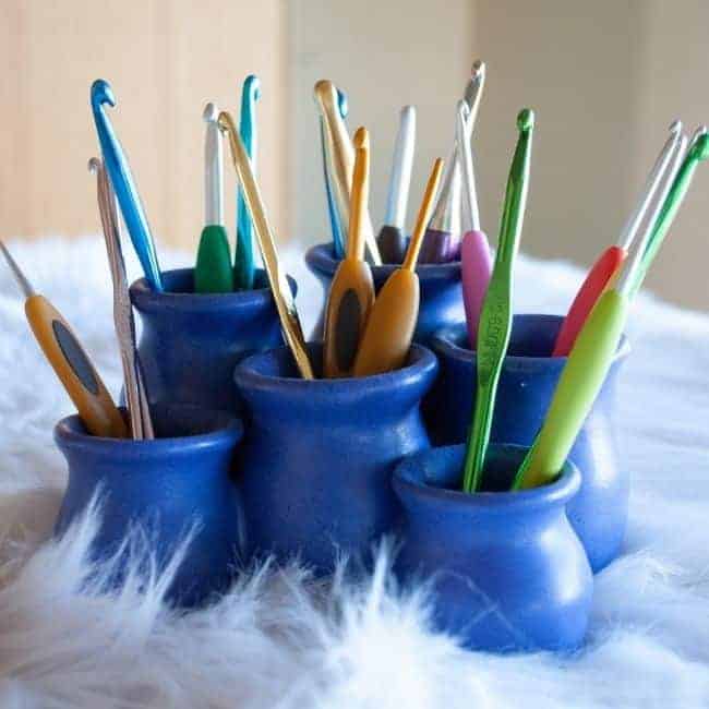 collection of crochet hooks