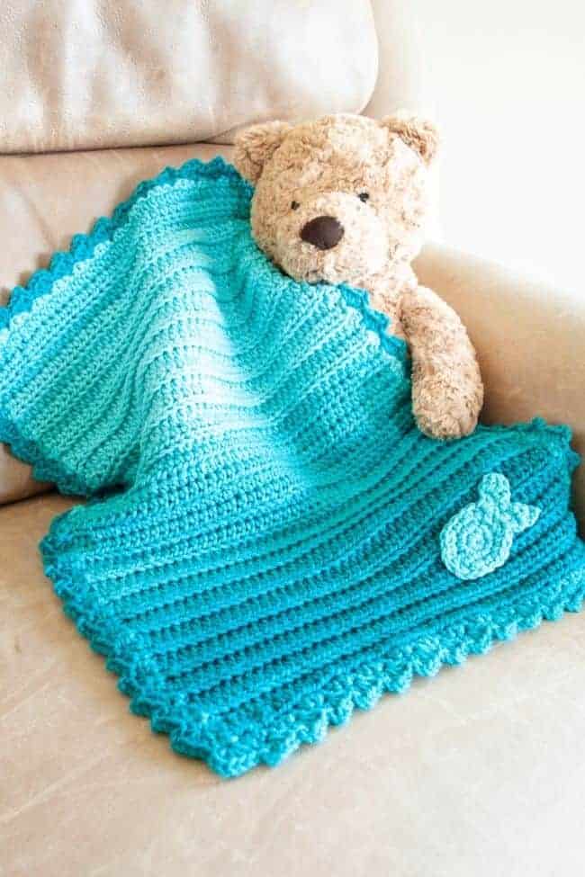 Free Crochet Pattern Ombre High Tide Blanket · Free Crochet Patterns