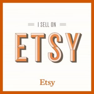 button saying i sell on etsy