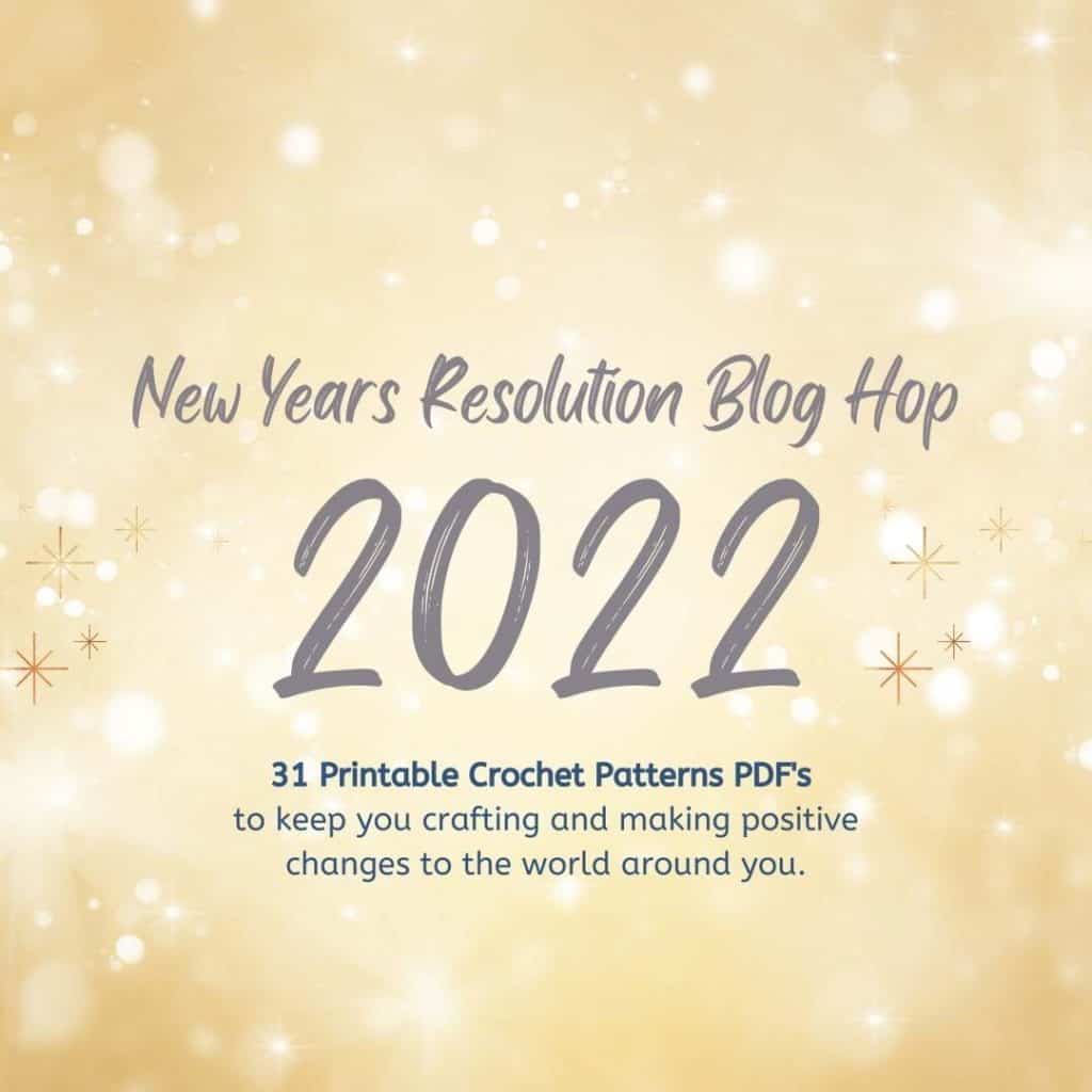 text reading new years resolution blog hop 2022
