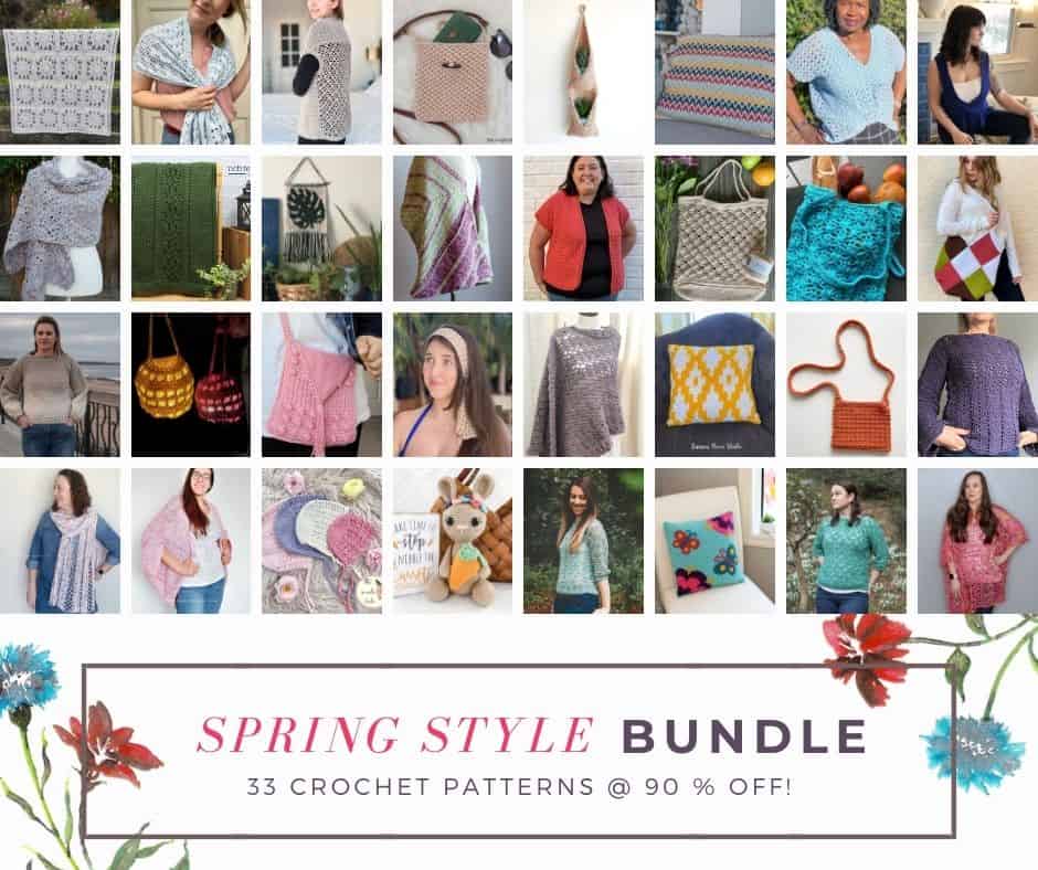 text reading spring style bundle and small photos of all patterns in bundle