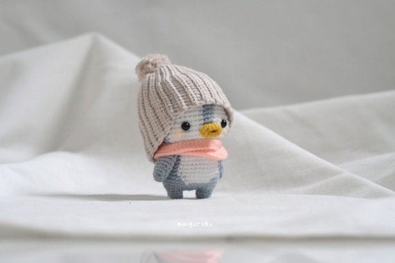 Baby Penguin Amigurumi Toy Crochet Pattern - One Dog Woof